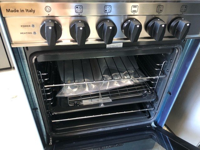 Factory Second Glem 53cm Dual Fuel Oven Stove GB534GE – Compact gas cooktop with electric oven, ideal for small kitchens in Sydney