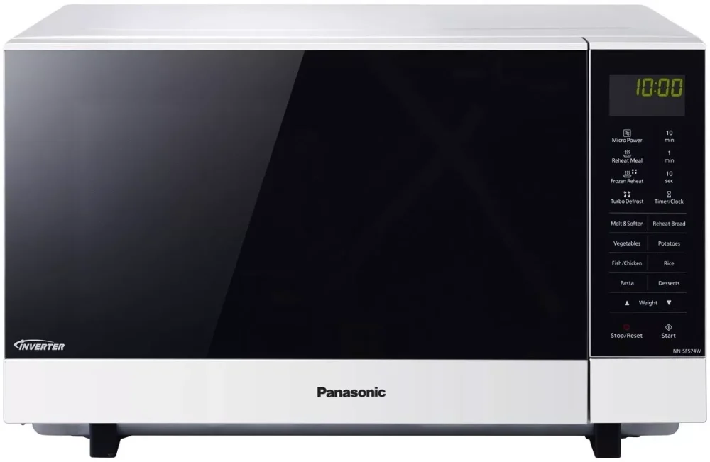 Panasonic 27L 1000W Flatbed Microwave Inverter White NN-SF564W