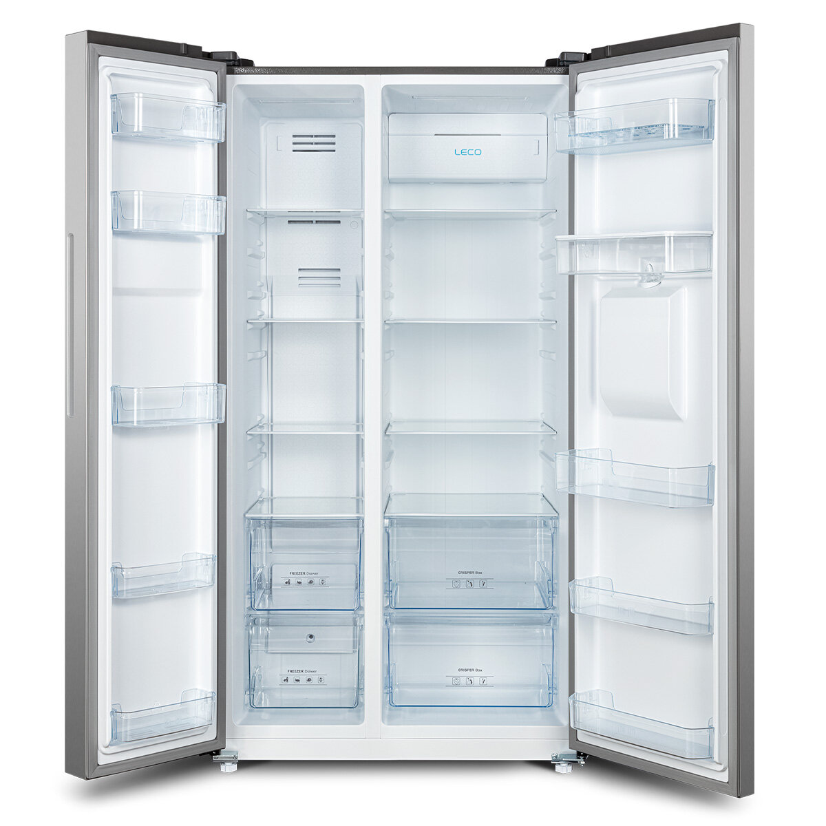 CHiQ 559L Side by Side Fridge Silver CSS557NSD4E - Image 2