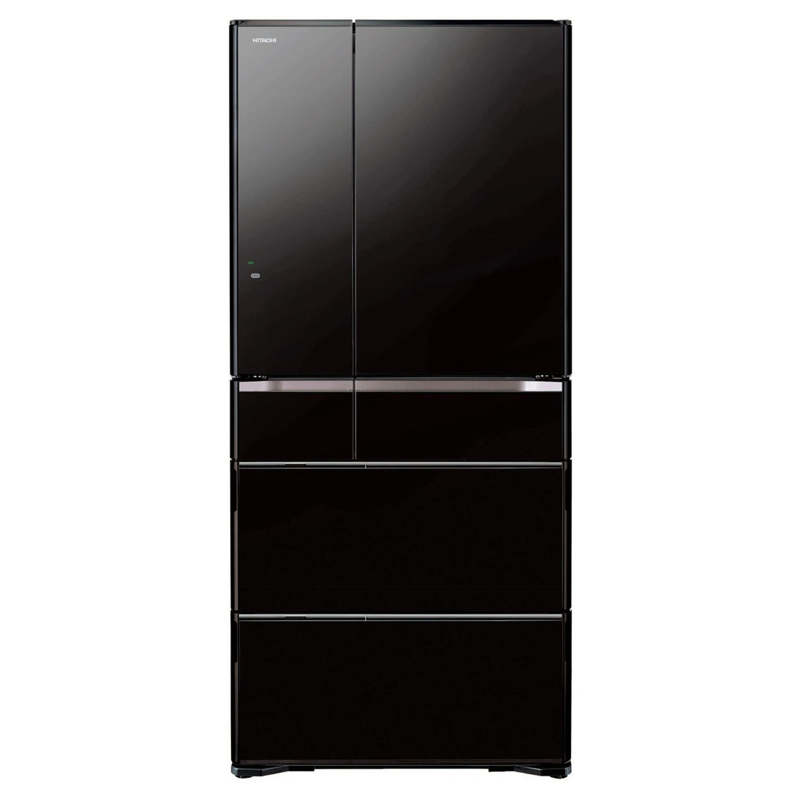Hitachi 670L Black Glass French Door Fridge RWX670RAXK